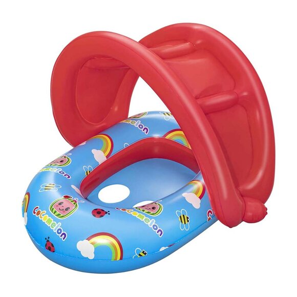CoComelon Inflatable-Deflatable Shaded Baby Boat Float w/Leg Holes Age 1-2 NIBox - Picture 2 of 3